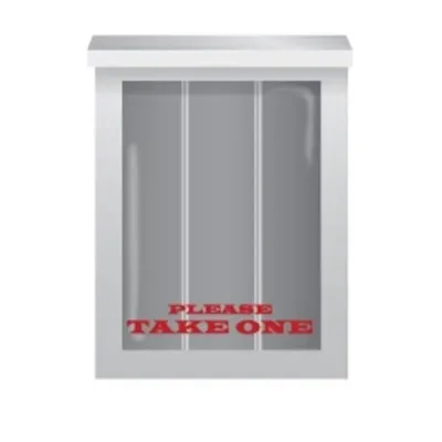 White Brochure Box Holder