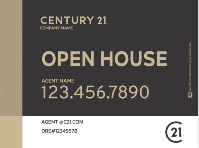 Century 21 Open House Sign A