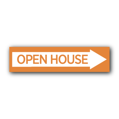 Open House Arrow Orange Rider